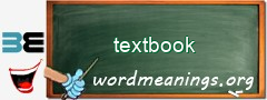 WordMeaning blackboard for textbook